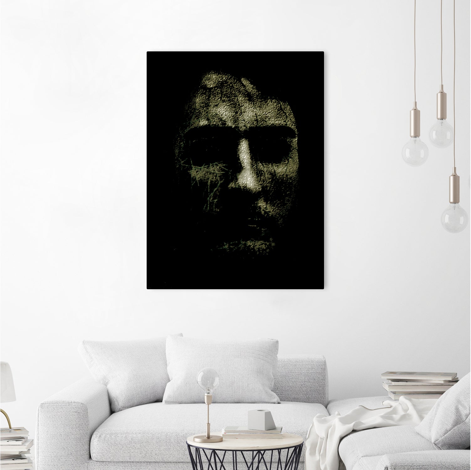 Creepy Halloween Human Head Artwork by Daniel Ferreira-Leites on GIANT ART - black photo manipulation