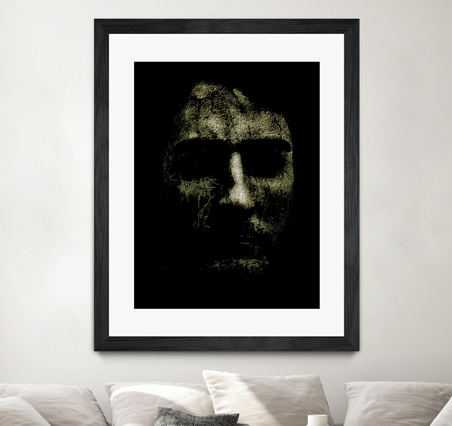 Creepy Halloween Human Head Artwork by Daniel Ferreira-Leites on GIANT ART - black photo manipulation