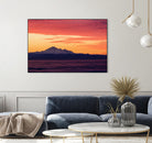 Mt. Baker Sunrise by Julian Russell on GIANT ART - yellow processing/programming