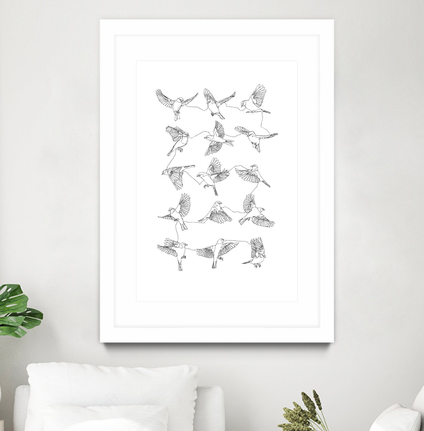 Birds by Edmund Maier on GIANT ART - white digital painting