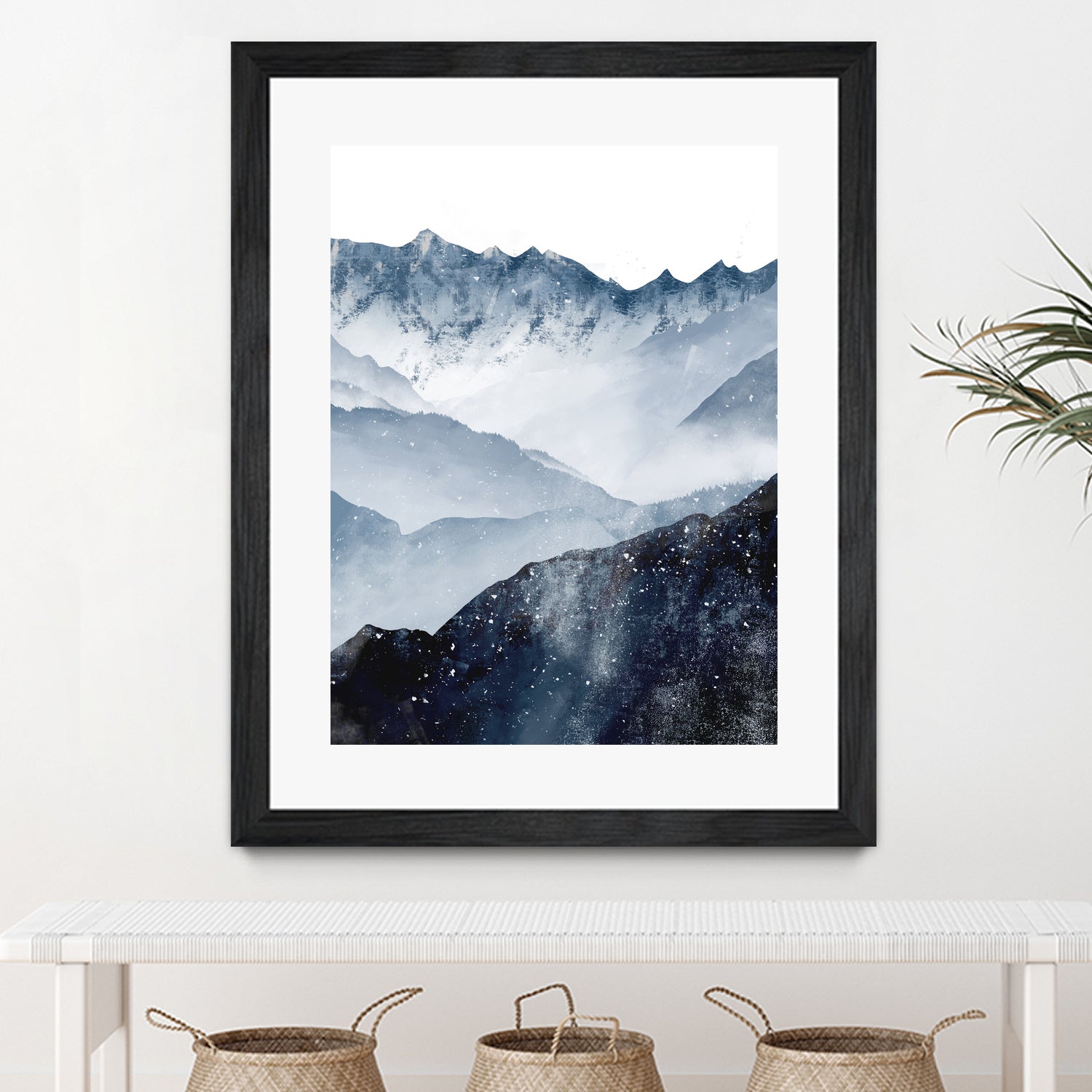 Himalaya by Tomasz Dąbek on GIANT ART - blue digital painting