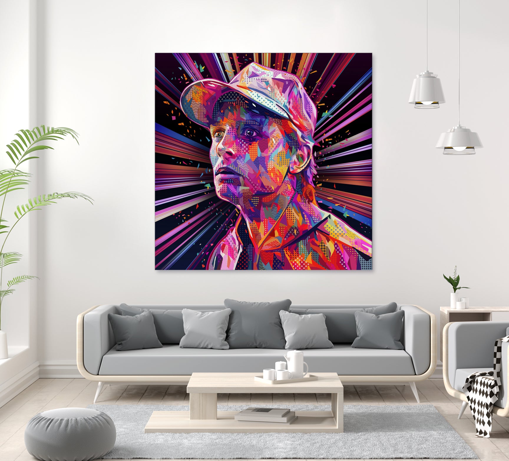 Marty Pop by Alessandro Pautasso on GIANT ART - fuchsia digital painting