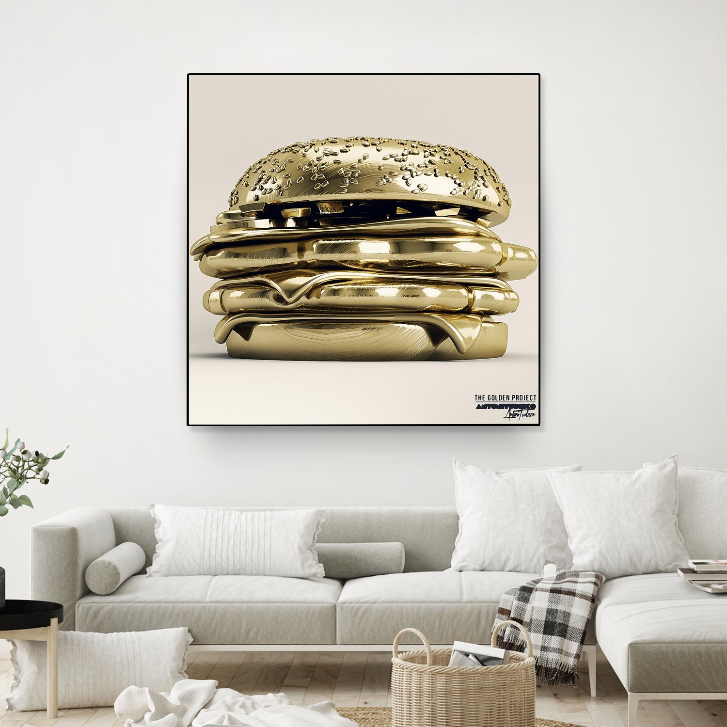 Golden Burger by Antoni Tudisco on GIANT ART - 3d art