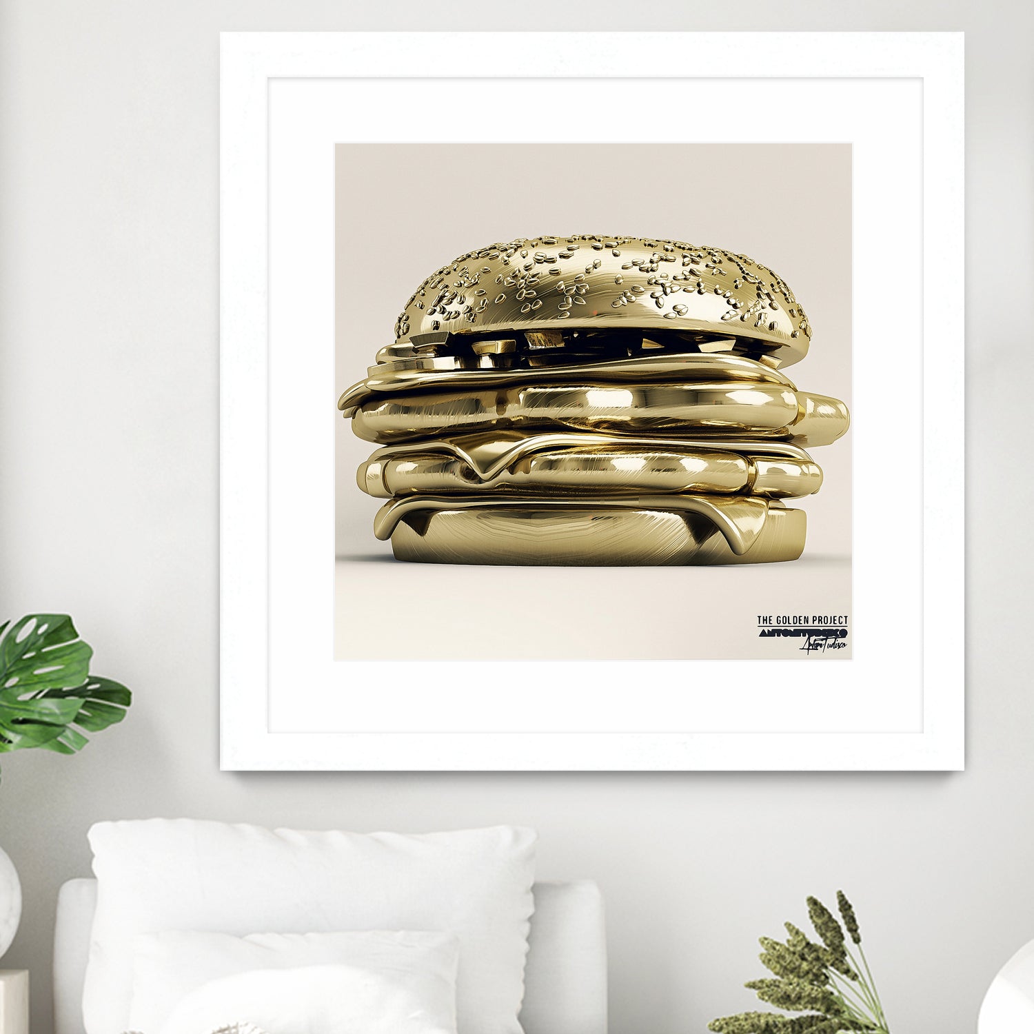 Golden Burger by Antoni Tudisco on GIANT ART - 3d art