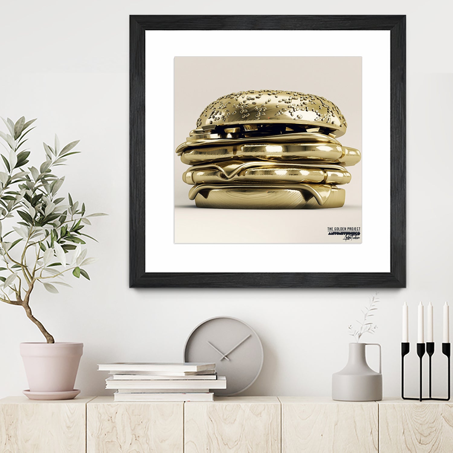 Golden Burger by Antoni Tudisco on GIANT ART - 3d art