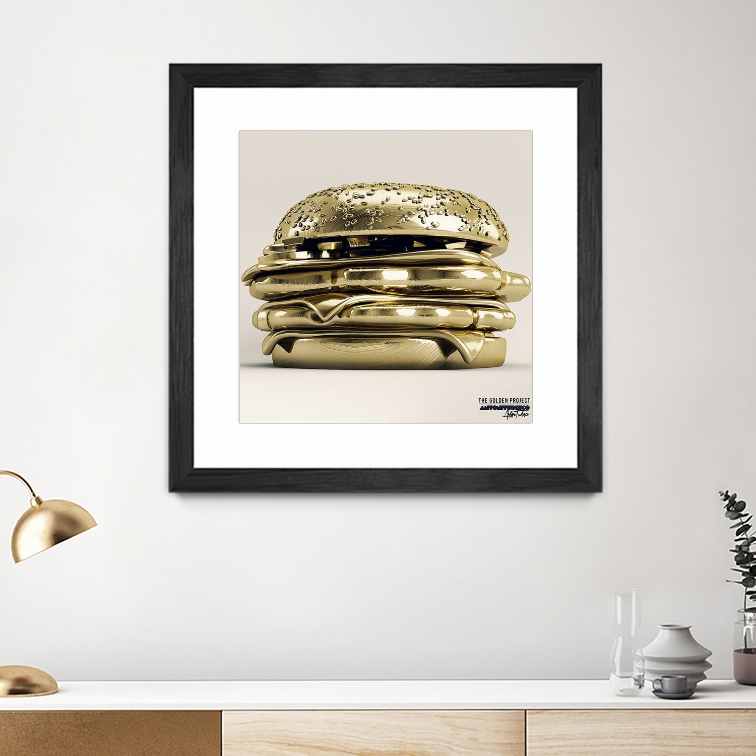 Golden Burger by Antoni Tudisco on GIANT ART - 3d art