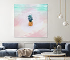 Pineapple on the beach by mmarta bc on GIANT ART - pink digital painting