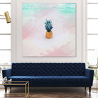 Pineapple on the beach by mmarta bc on GIANT ART - pink digital painting