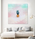 Pineapple on the beach by mmarta bc on GIANT ART - pink digital painting