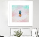 Pineapple on the beach by mmarta bc on GIANT ART - pink digital painting