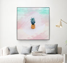 Pineapple on the beach by mmarta bc on GIANT ART - pink digital painting