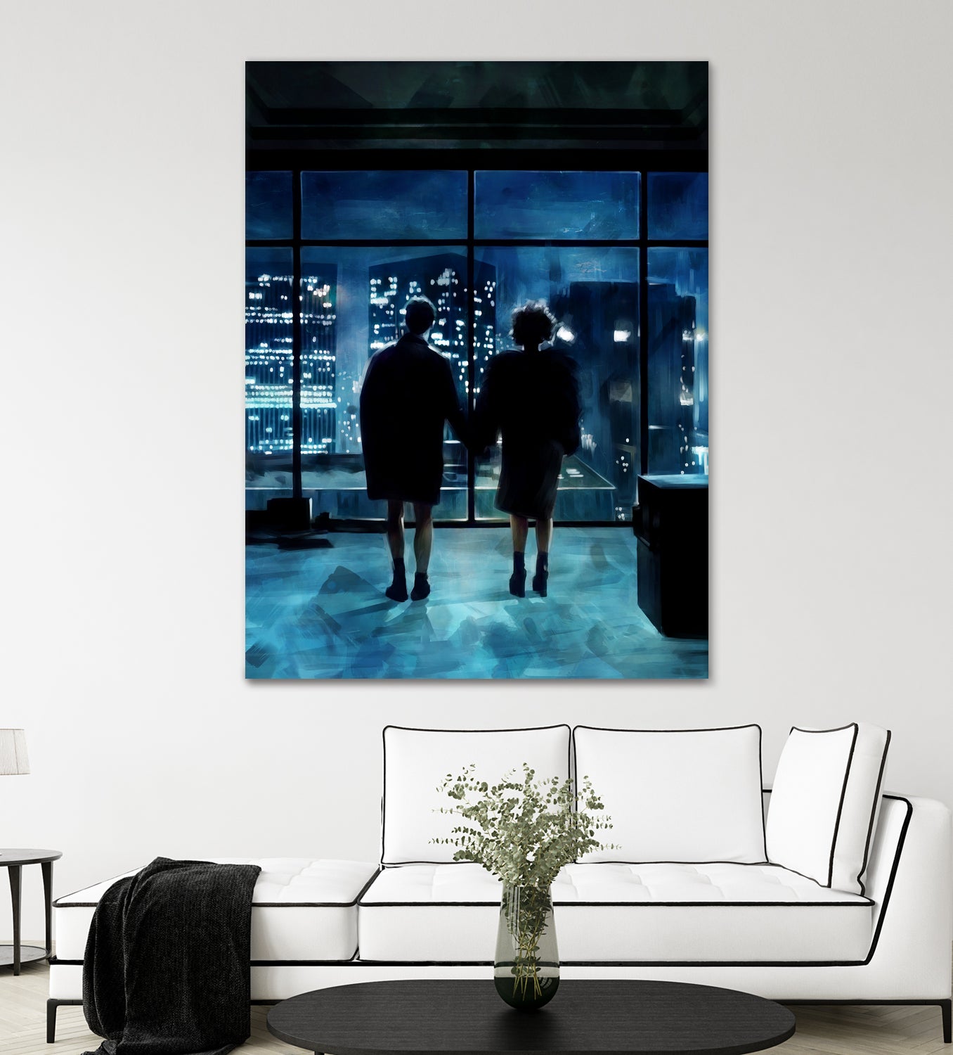 Fight Club by Dmitry Belov on GIANT ART - blue digital painting