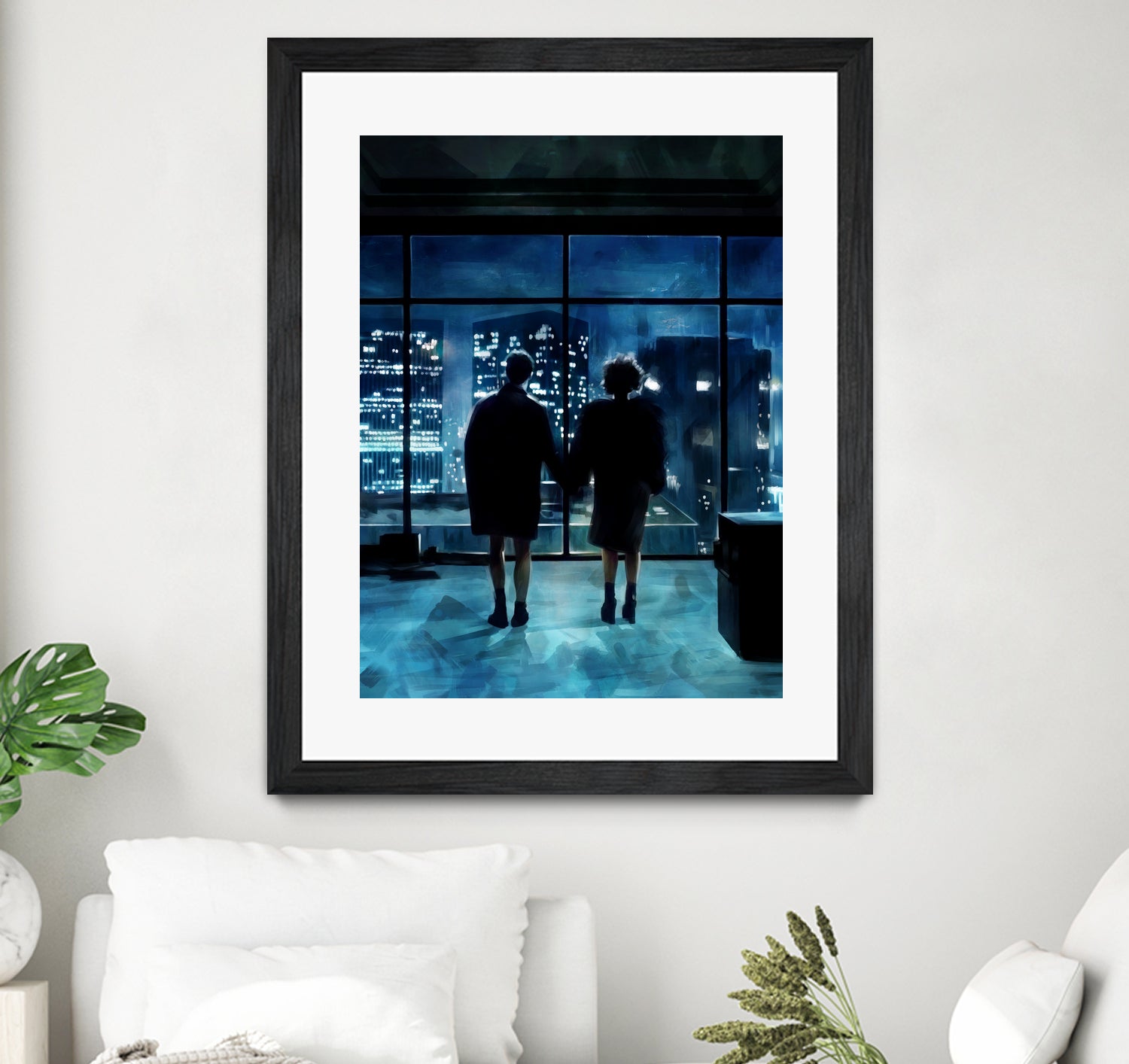 Fight Club by Dmitry Belov on GIANT ART - blue digital painting