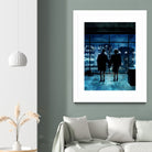 Fight Club by Dmitry Belov on GIANT ART - blue digital painting