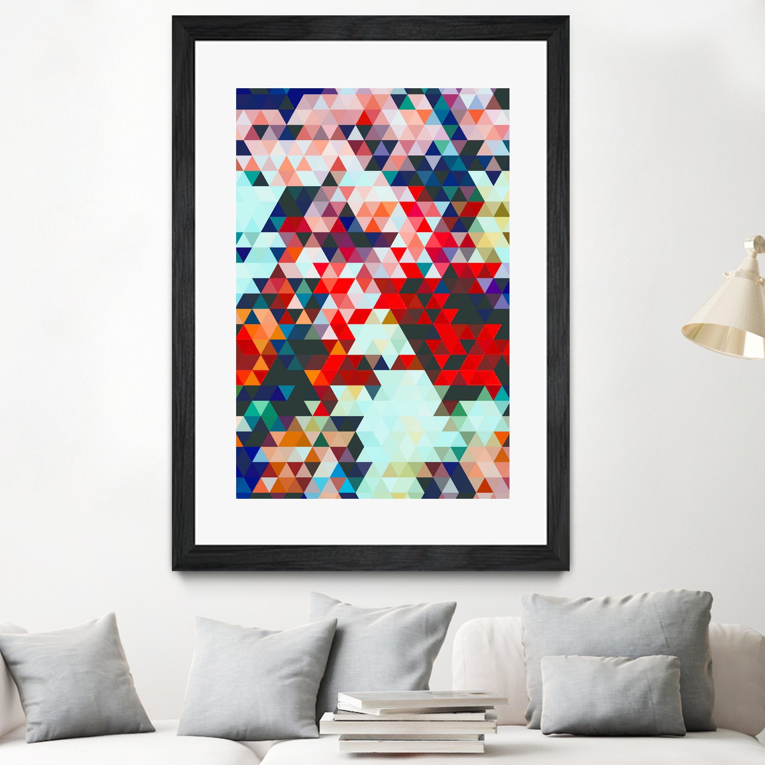 Geometrico by Uma Gokhale on GIANT ART - red digital painting