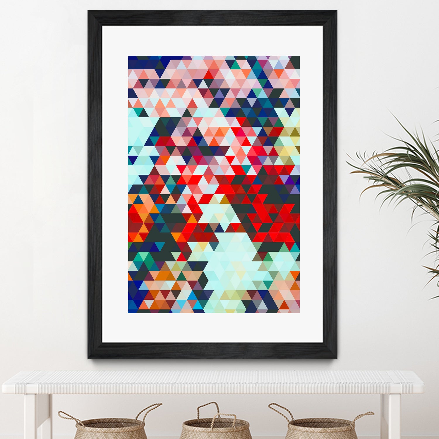 Geometrico by Uma Gokhale on GIANT ART - red digital painting