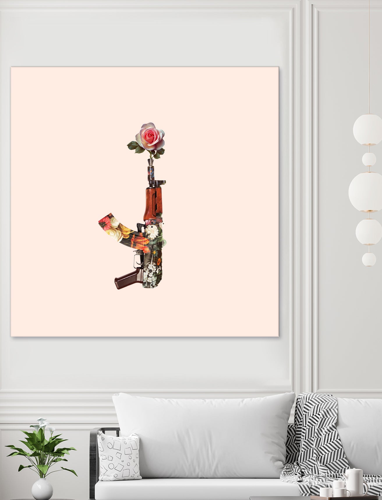 FLOWER GUN by Jonas Loose on GIANT ART - brown photo manipulation