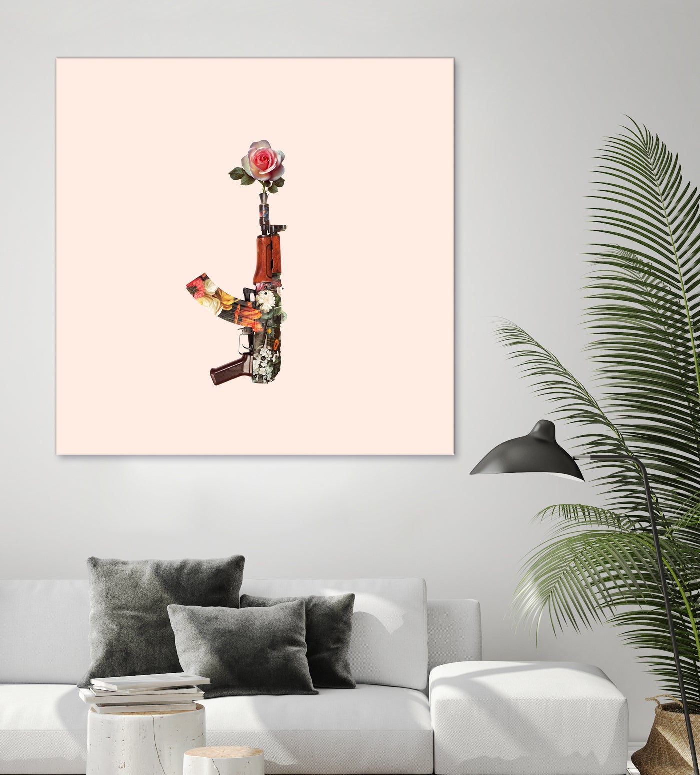 FLOWER GUN by Jonas Loose on GIANT ART - brown photo manipulation