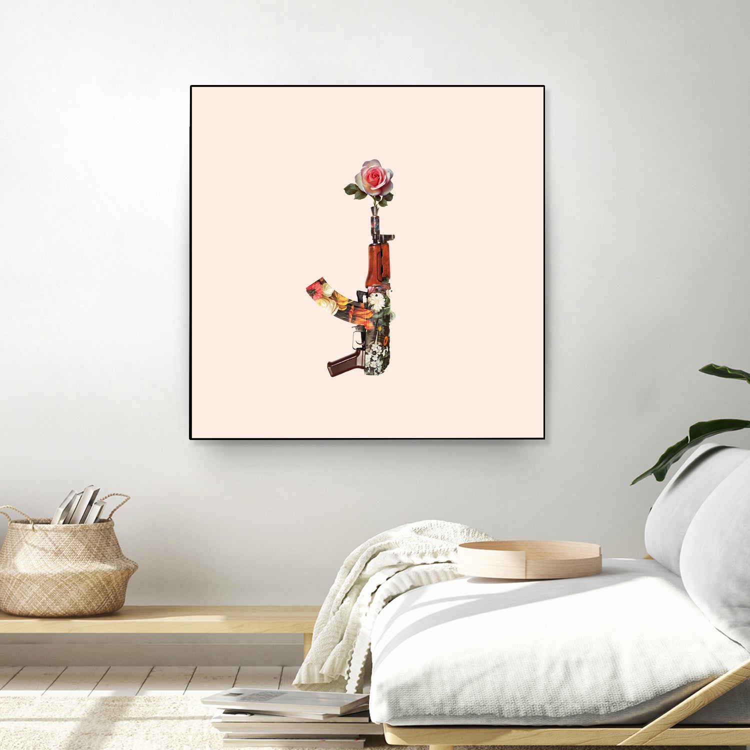 FLOWER GUN by Jonas Loose on GIANT ART - brown photo manipulation