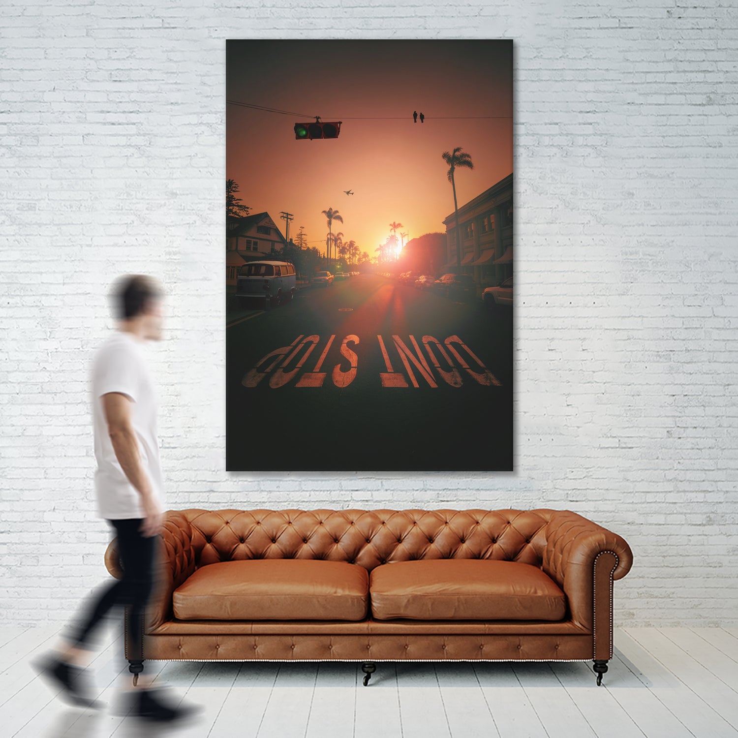 DONT STOP by Jonas Loose on GIANT ART - orange photo manipulation