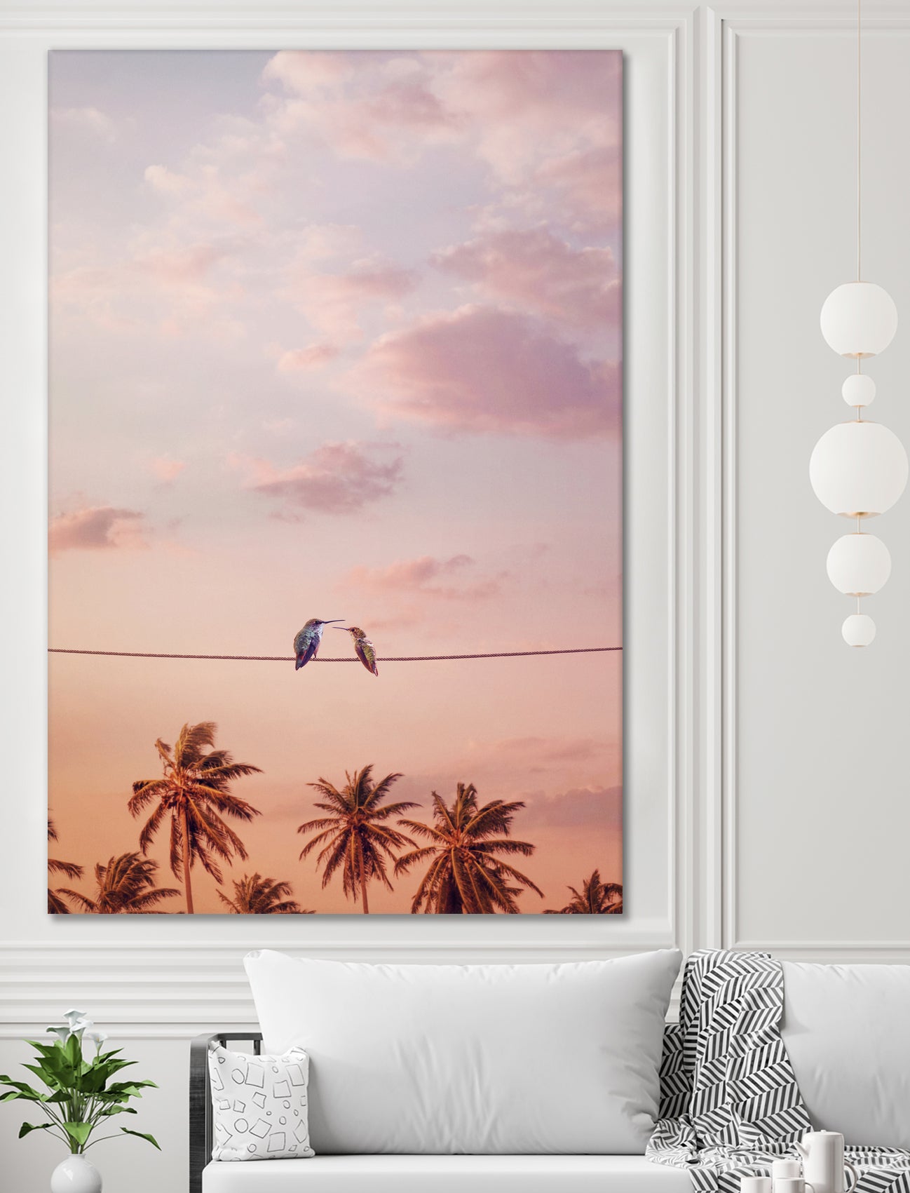 HUMMINGBIRDS by Jonas Loose on GIANT ART - orange photo manipulation