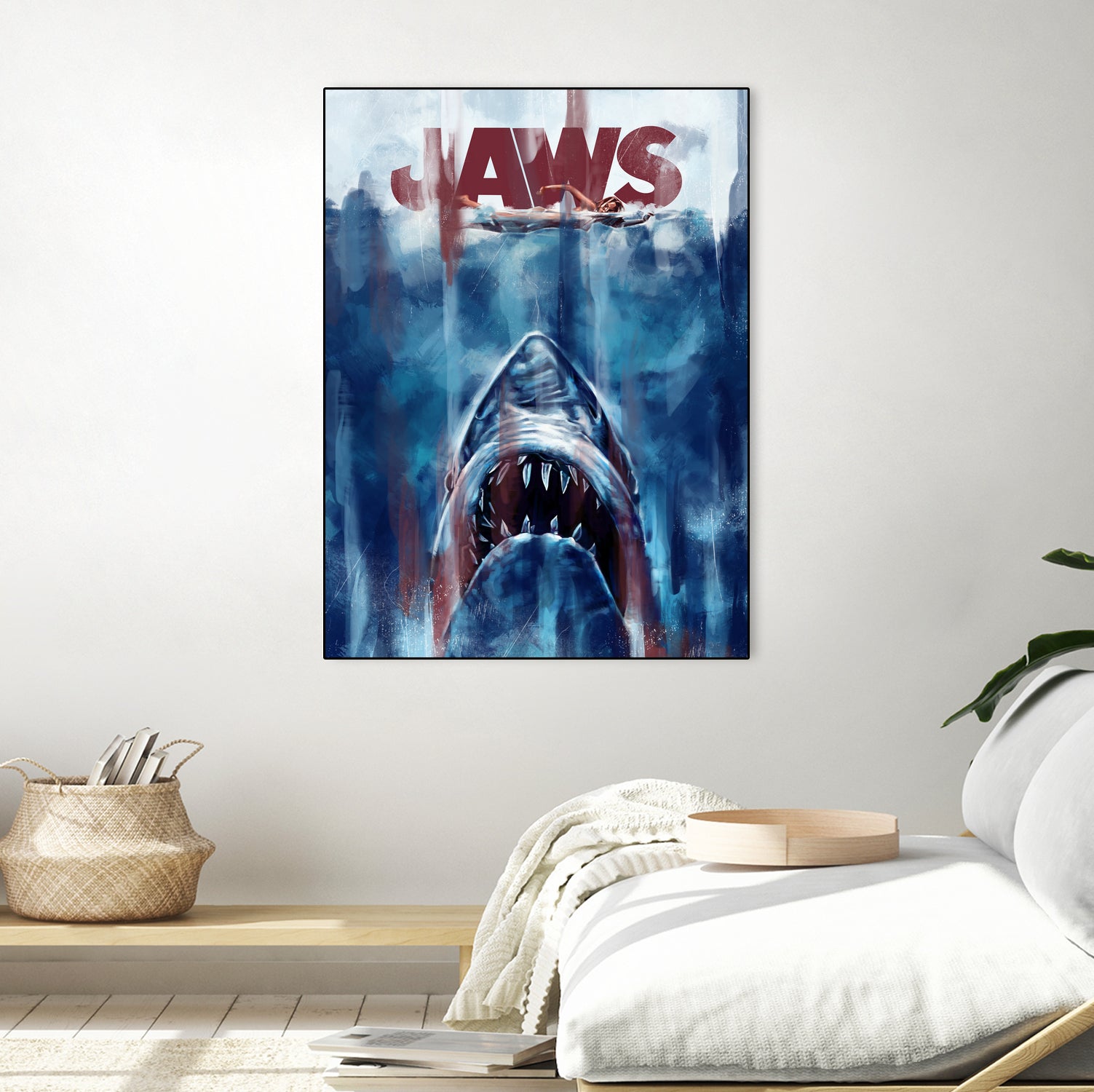 Jaws by Dmitry Belov on GIANT ART - blue digital drawing