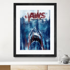 Jaws by Dmitry Belov on GIANT ART - blue digital drawing