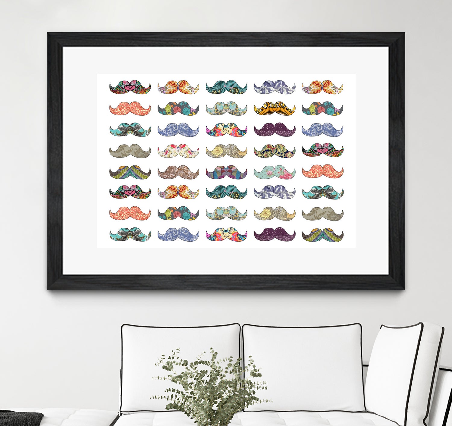 Mustache Mania by Bianca Green on GIANT ART - digital drawing