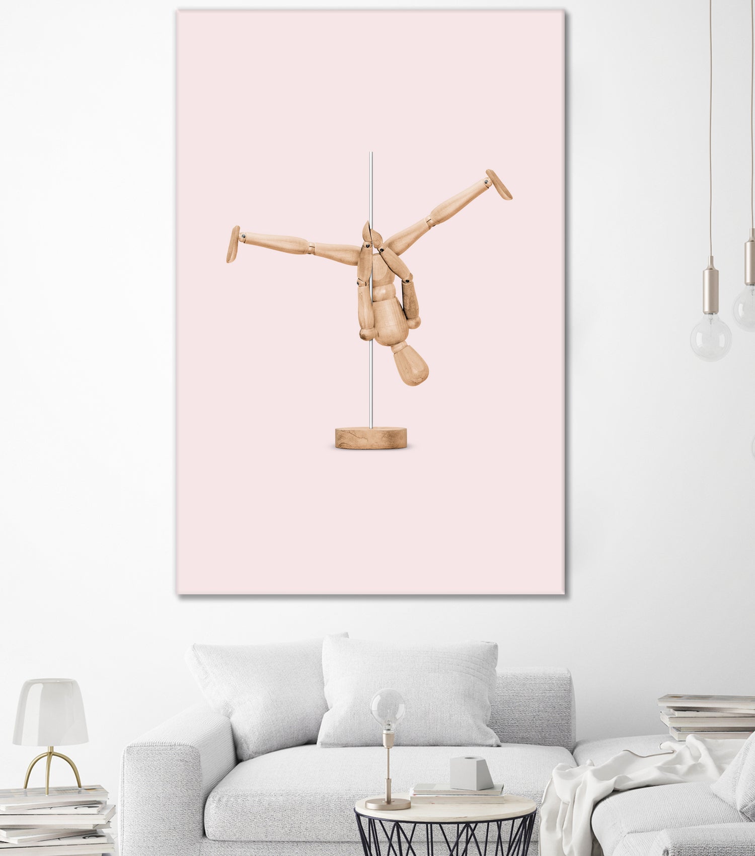 POLEDANCE MANNEQUIN by Jonas Loose on GIANT ART - pink photo manipulation