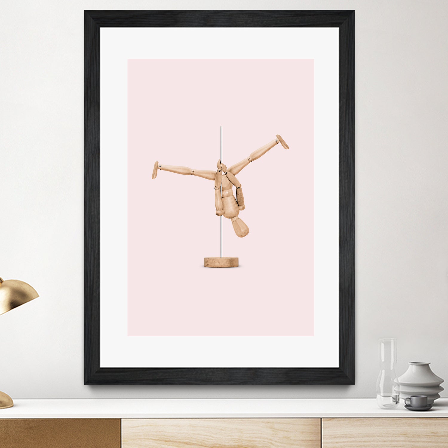 POLEDANCE MANNEQUIN by Jonas Loose on GIANT ART - pink photo manipulation