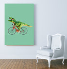 T-REX BIKE by Jonas Loose on GIANT ART - green photo manipulation