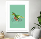 T-REX BIKE by Jonas Loose on GIANT ART - green photo manipulation