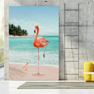 WANNABE FLAMINGO by Jonas Loose on GIANT ART - blue photo manipulation