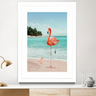 WANNABE FLAMINGO by Jonas Loose on GIANT ART - blue photo manipulation