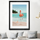 WANNABE FLAMINGO by Jonas Loose on GIANT ART - blue photo manipulation