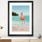 WANNABE FLAMINGO by Jonas Loose on GIANT ART - blue photo manipulation