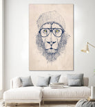 Cool lion by Solti Balázs on GIANT ART - brown digital painting