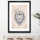 Cool lion by Solti Balázs on GIANT ART - brown digital painting