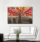 Blooming NY by Bianca Green on GIANT ART - red photo illustration