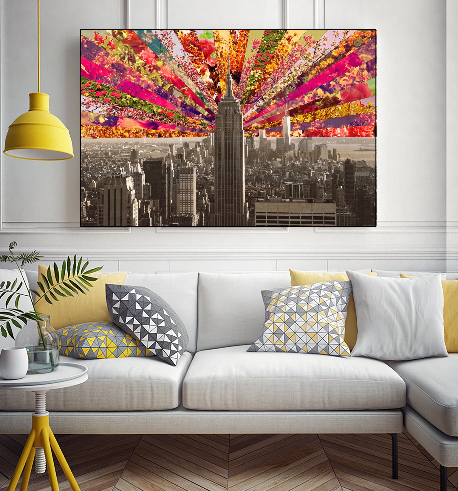 Blooming NY by Bianca Green on GIANT ART - red photo illustration