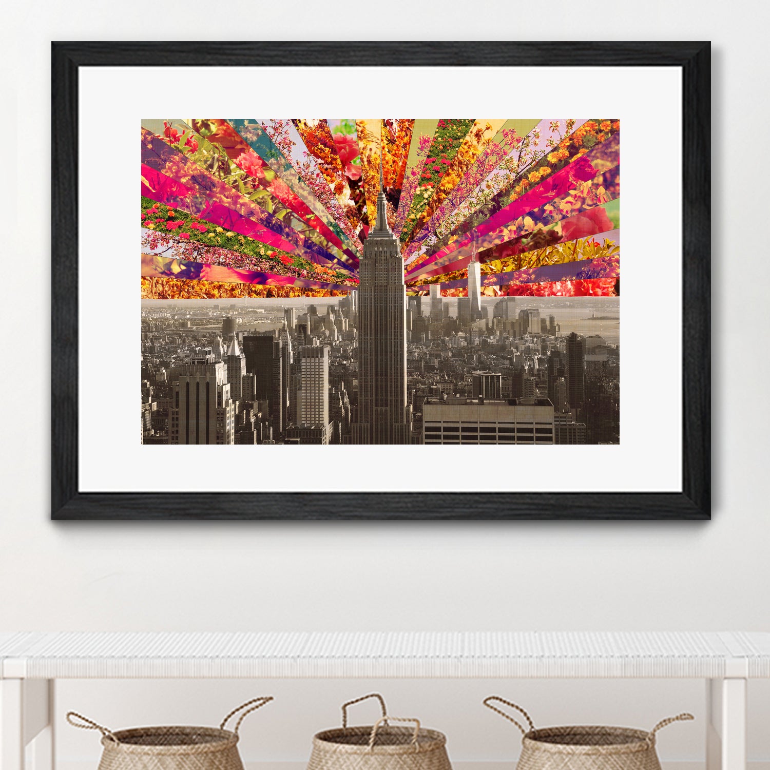 Blooming NY by Bianca Green on GIANT ART - red photo illustration