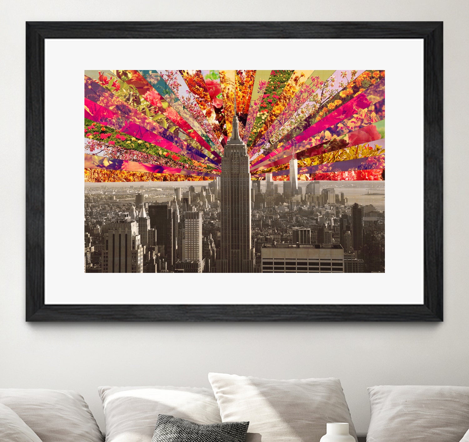 Blooming NY by Bianca Green on GIANT ART - red photo illustration