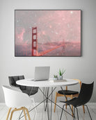 Stardust Covering San Francisco by Bianca Green on GIANT ART - pink photo illustration