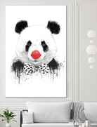 Clown panda by Solti Balázs on GIANT ART - black mixed media