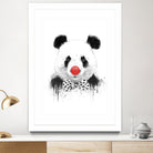 Clown panda by Solti Balázs on GIANT ART - black mixed media