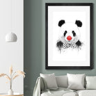 Clown panda by Solti Balázs on GIANT ART - black mixed media