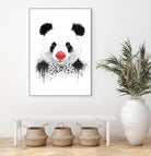 Clown panda by Solti Balázs on GIANT ART - black mixed media