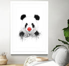 Clown panda by Solti Balázs on GIANT ART - black mixed media