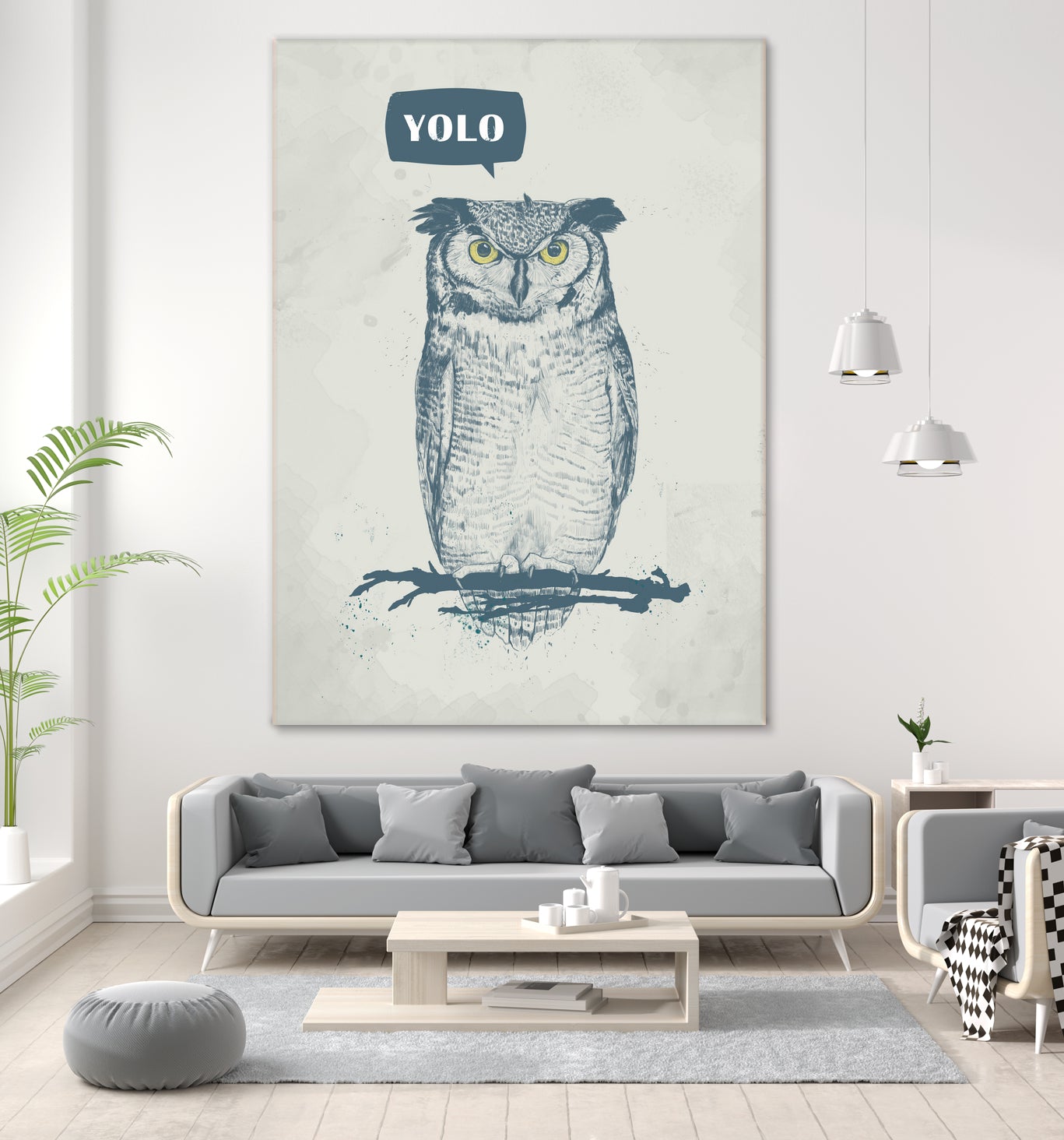 YOLO by Solti Balázs on GIANT ART - gray digital drawing