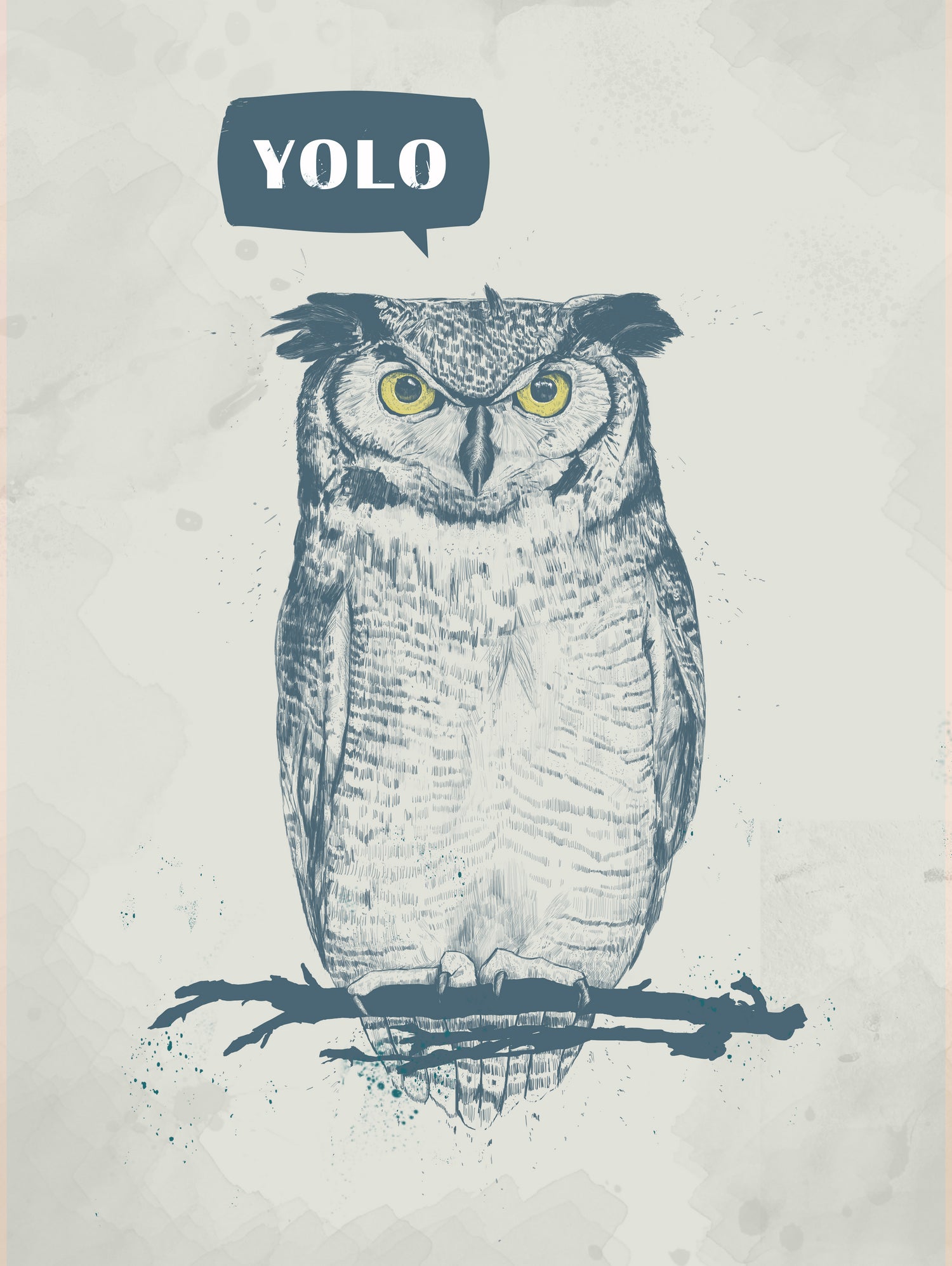 YOLO by Solti Balázs on GIANT ART - gray digital drawing